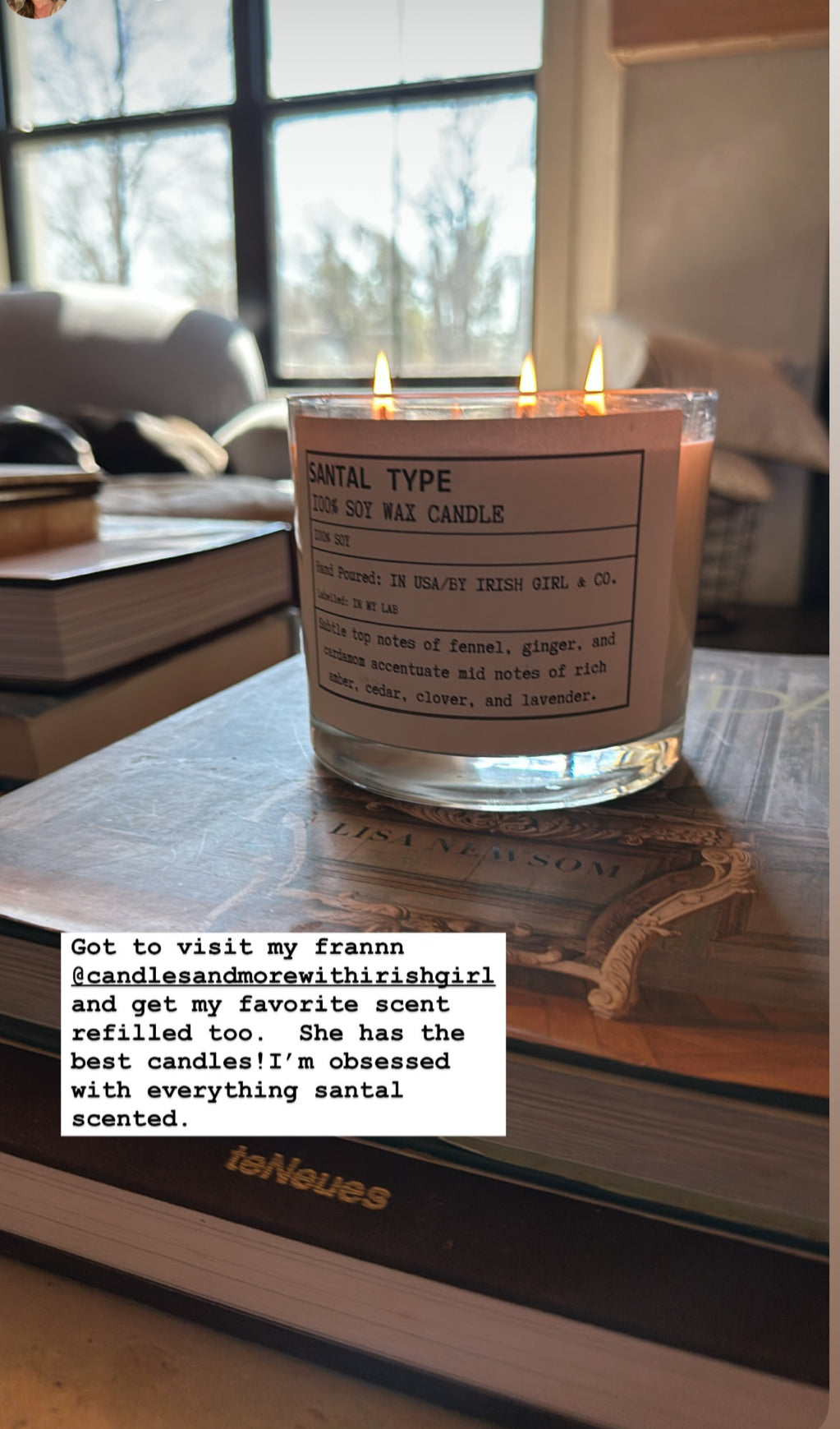 Large 3 wick luxurious candle