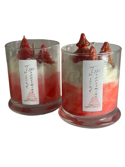 Winter Peppermint Delight Soy Candle