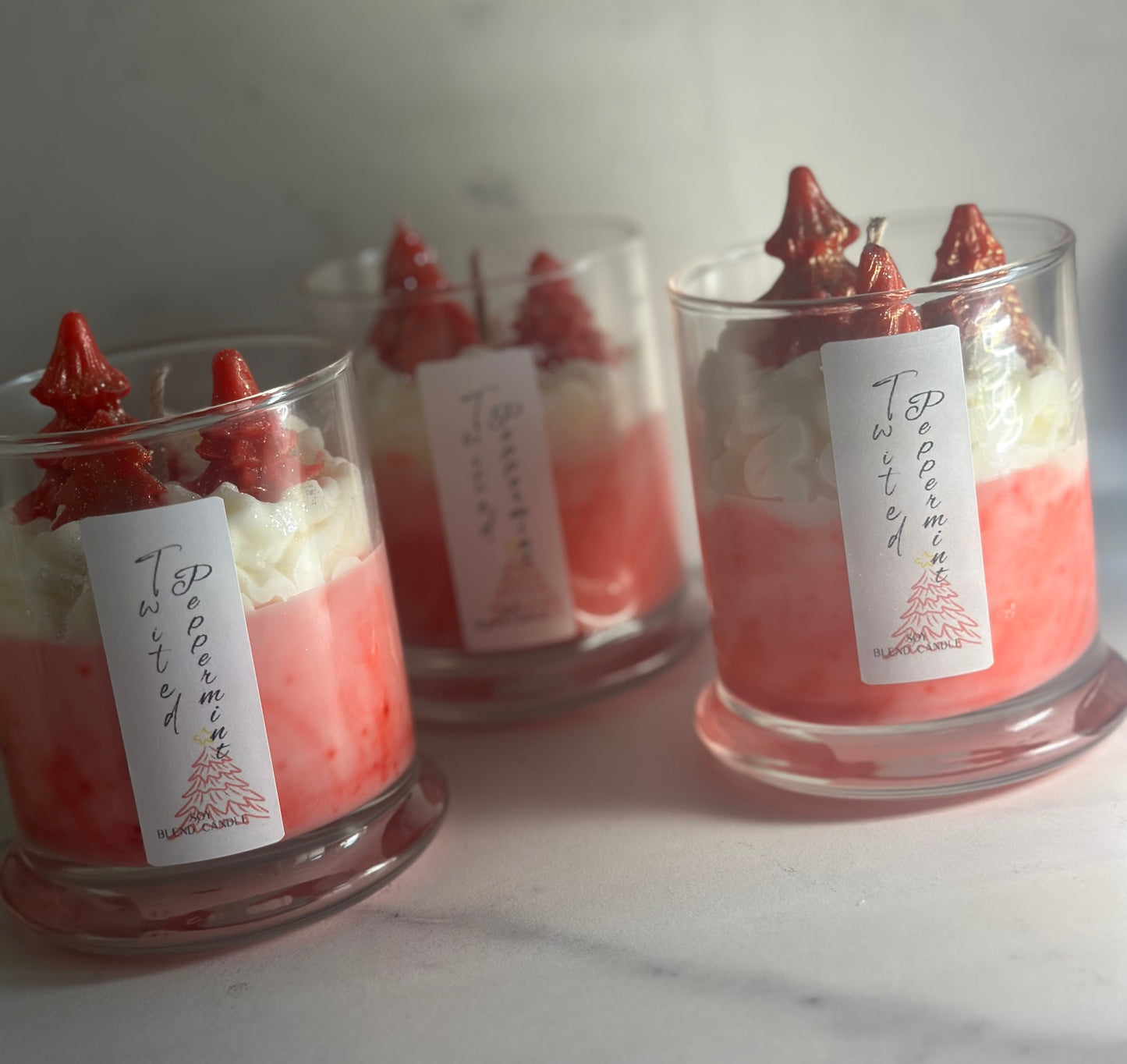 Winter Peppermint Delight Soy Candle