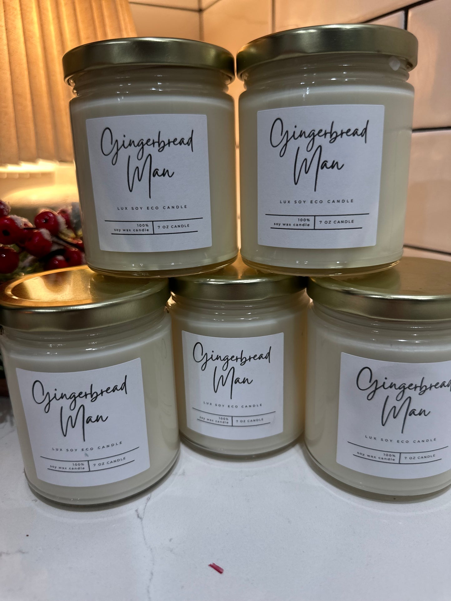 7 OZ Luxury Candle Lid - 100% SOY WAX Single Wick 52 scents