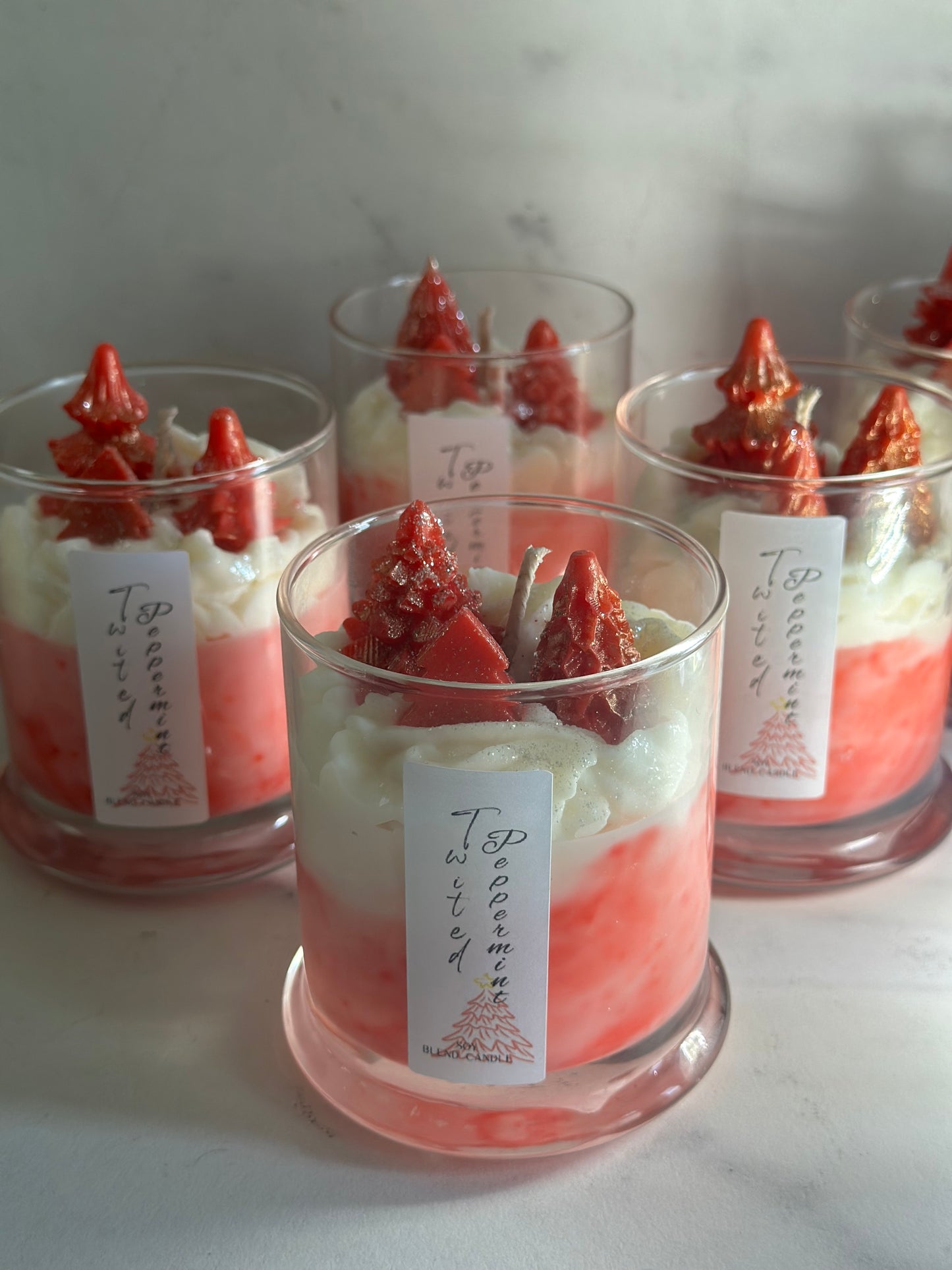 Winter Peppermint Delight Soy Candle