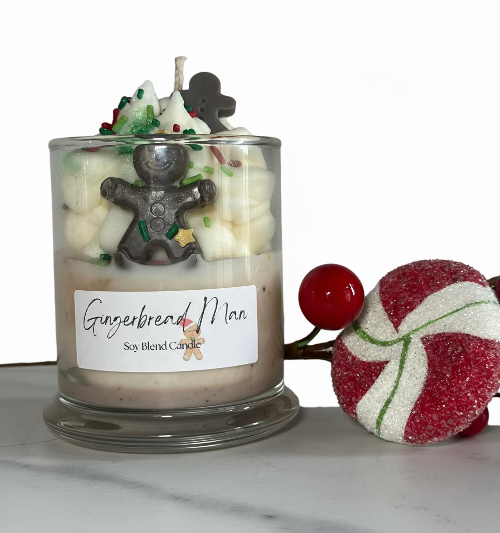 Gingerbread Man Soy Candle