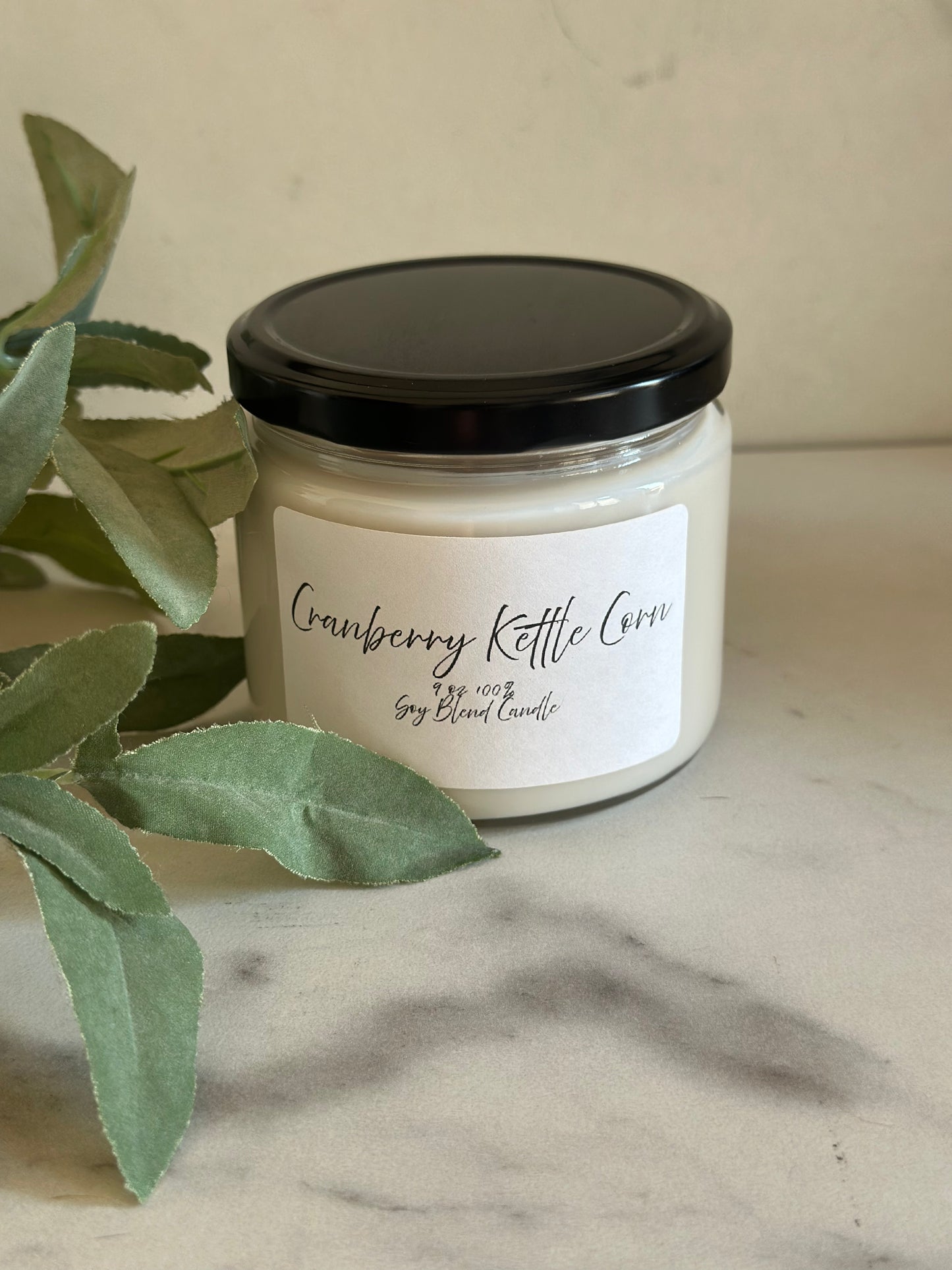 ChristMas & FaLL SCENTS 9 OZ Jar Luxury Candle Lid - 100% SOY WAX Single Wick