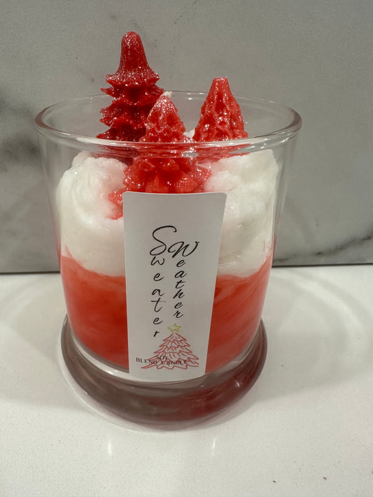 Winter Peppermint Delight Soy Candle