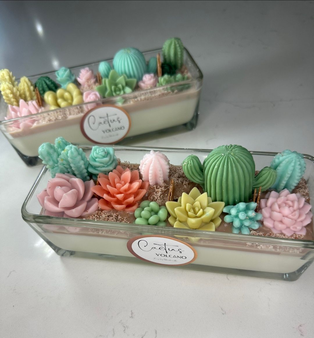 Cactus Volcano Candle
