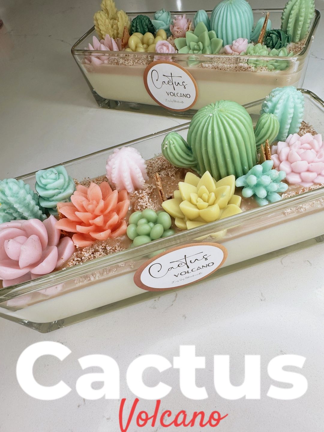 Cactus Volcano Candle