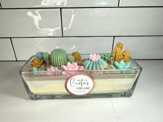 Cactus Volcano Candle